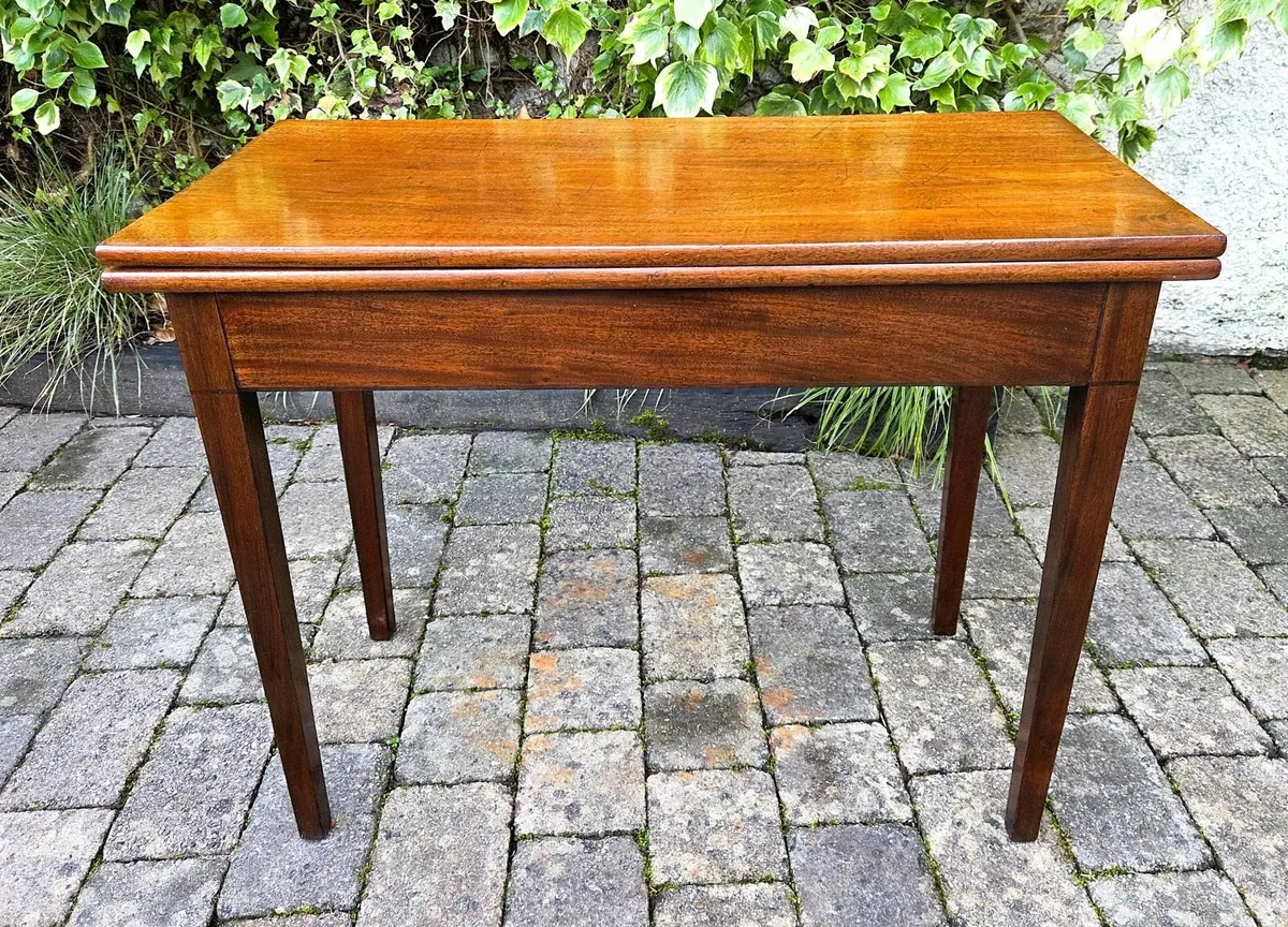 Georgian Fold Over Tea Table- Circa 1800 - Image 1