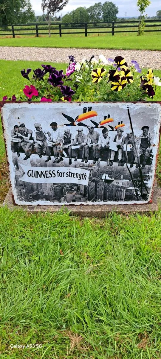Large Guinness metal sign