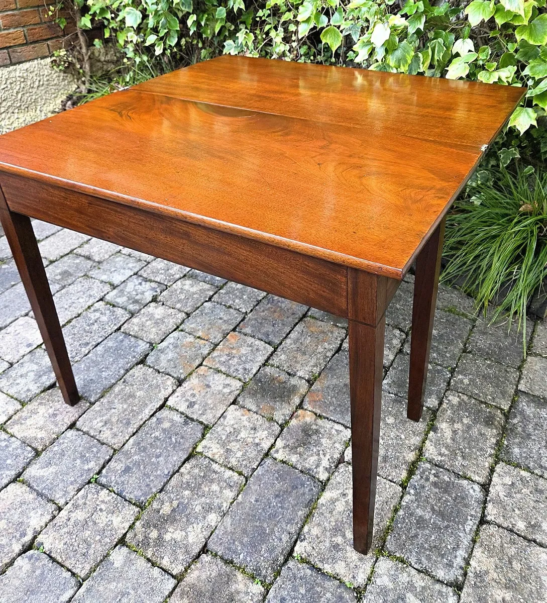 Georgian Fold Over Tea Table- Circa 1800 - Image 4