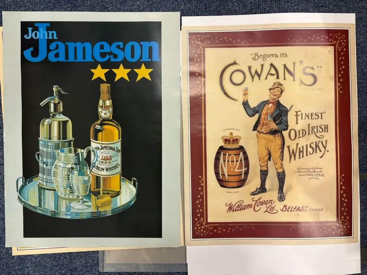 Set of eight Irish Whisky posters - Image 3