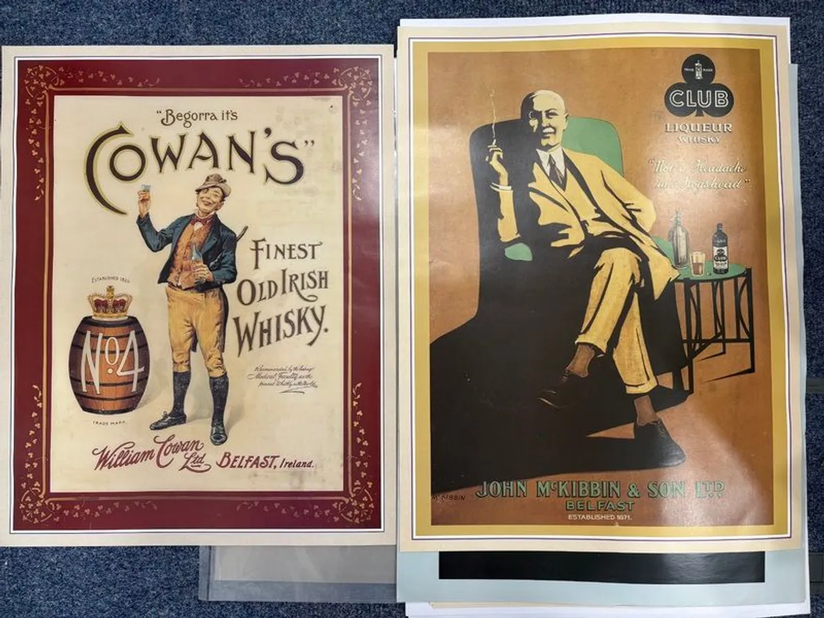 Set of eight Irish Whisky posters - Image 4
