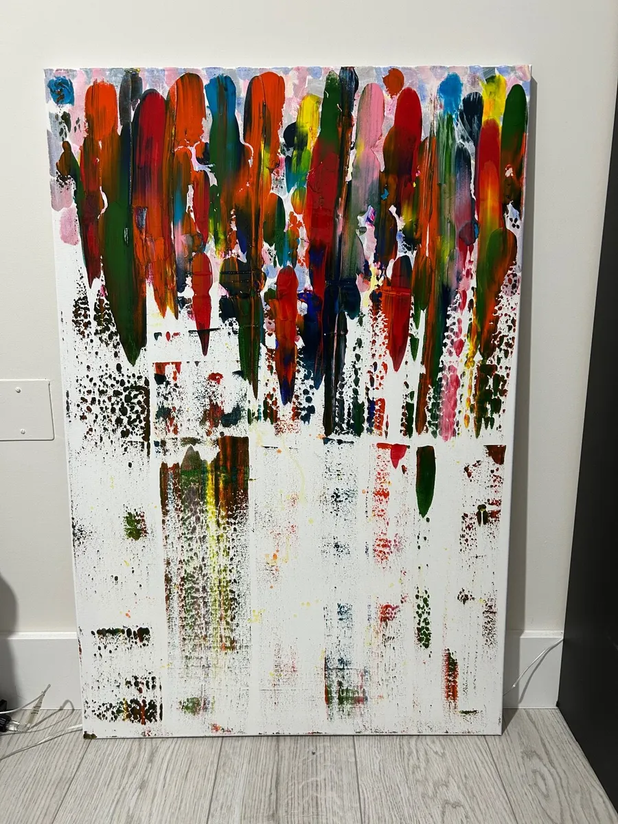 Original large abstract painting - Image 1