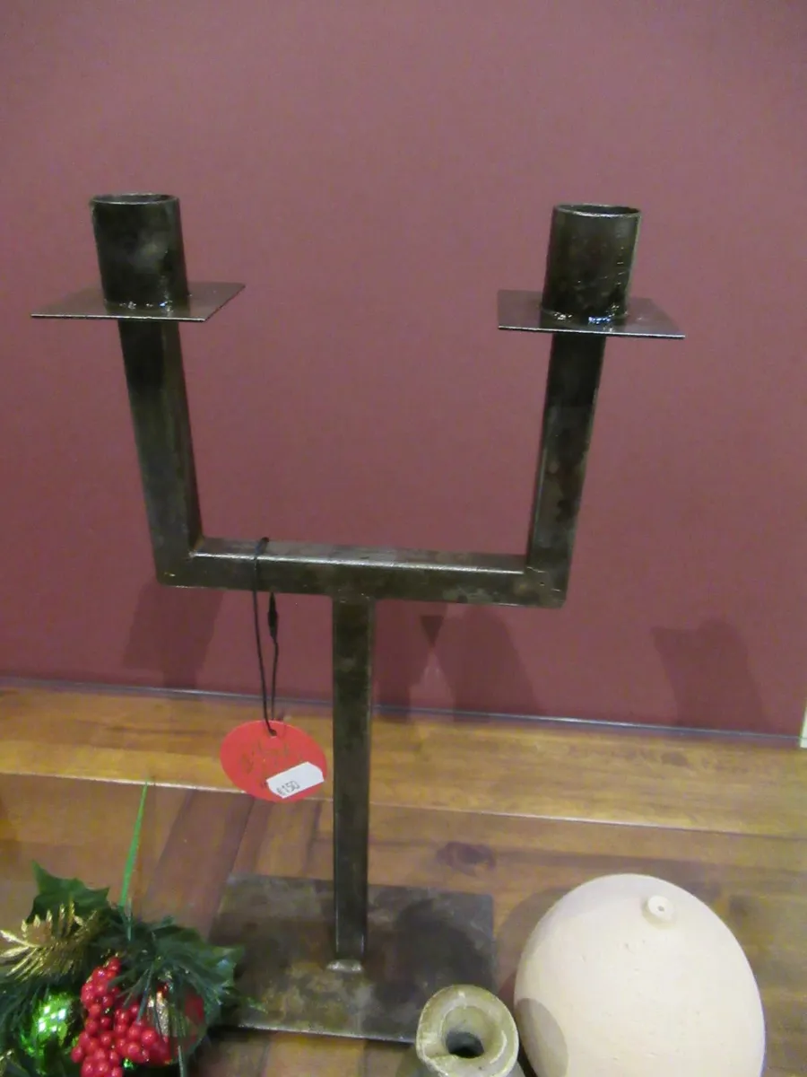 antique vintage Candle holder ink cave cottage pub - Image 2