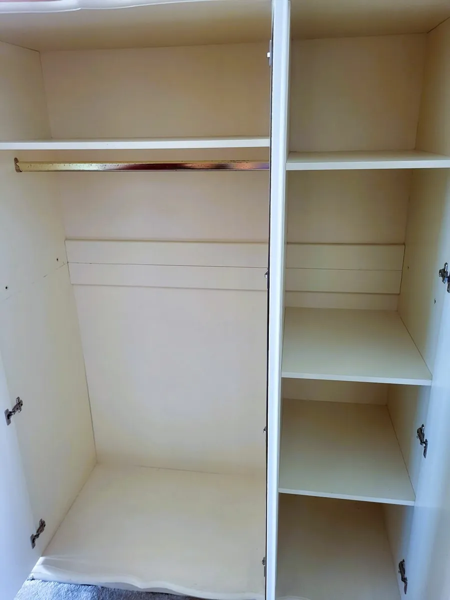 Triple Wardrobe (Pine and Cream) - Image 3