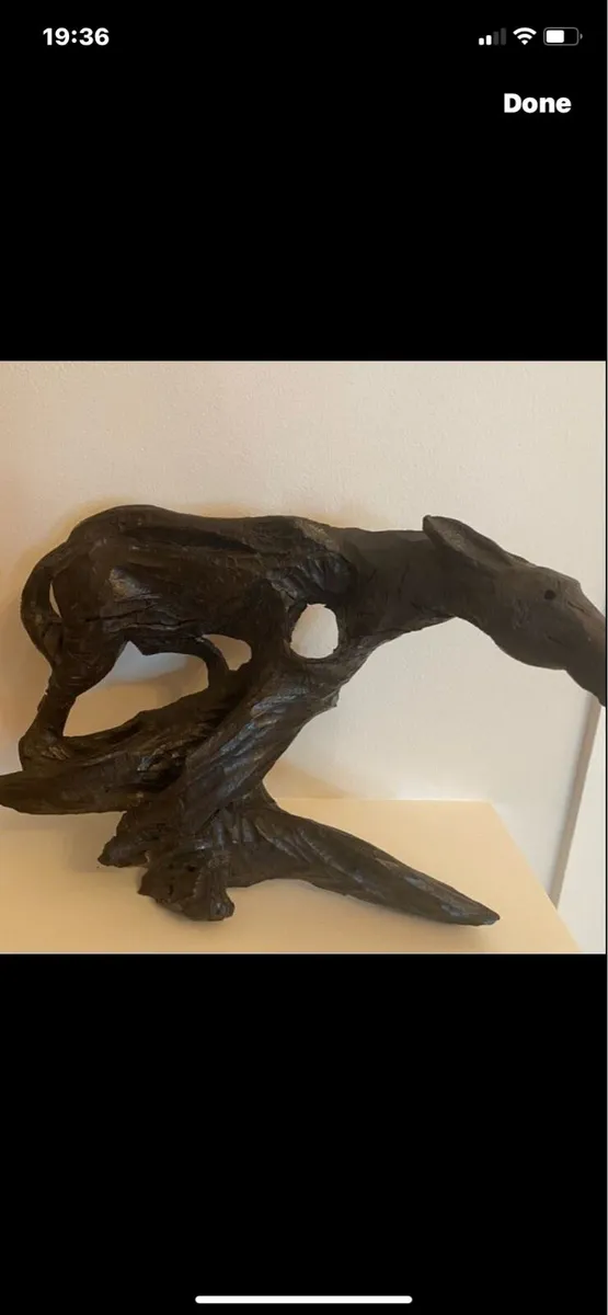 Bog Oak Art Sculpture - Image 4