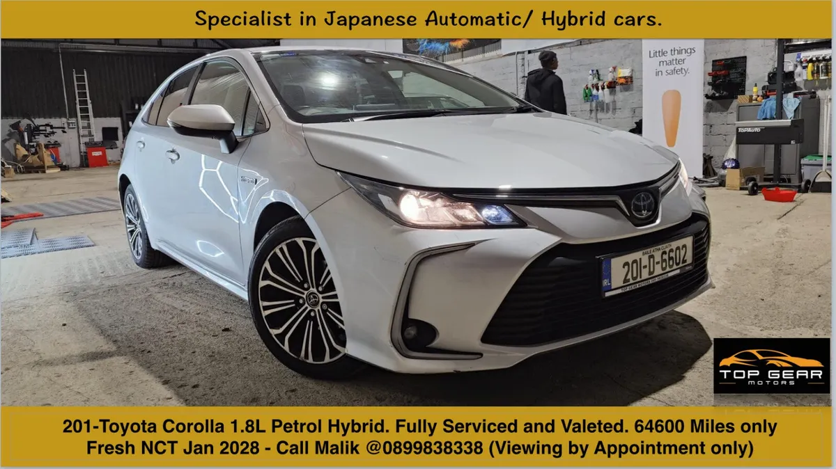 201 - Toyota Corolla 1.8 Petrol Hybrid NCT 2028 - Image 1