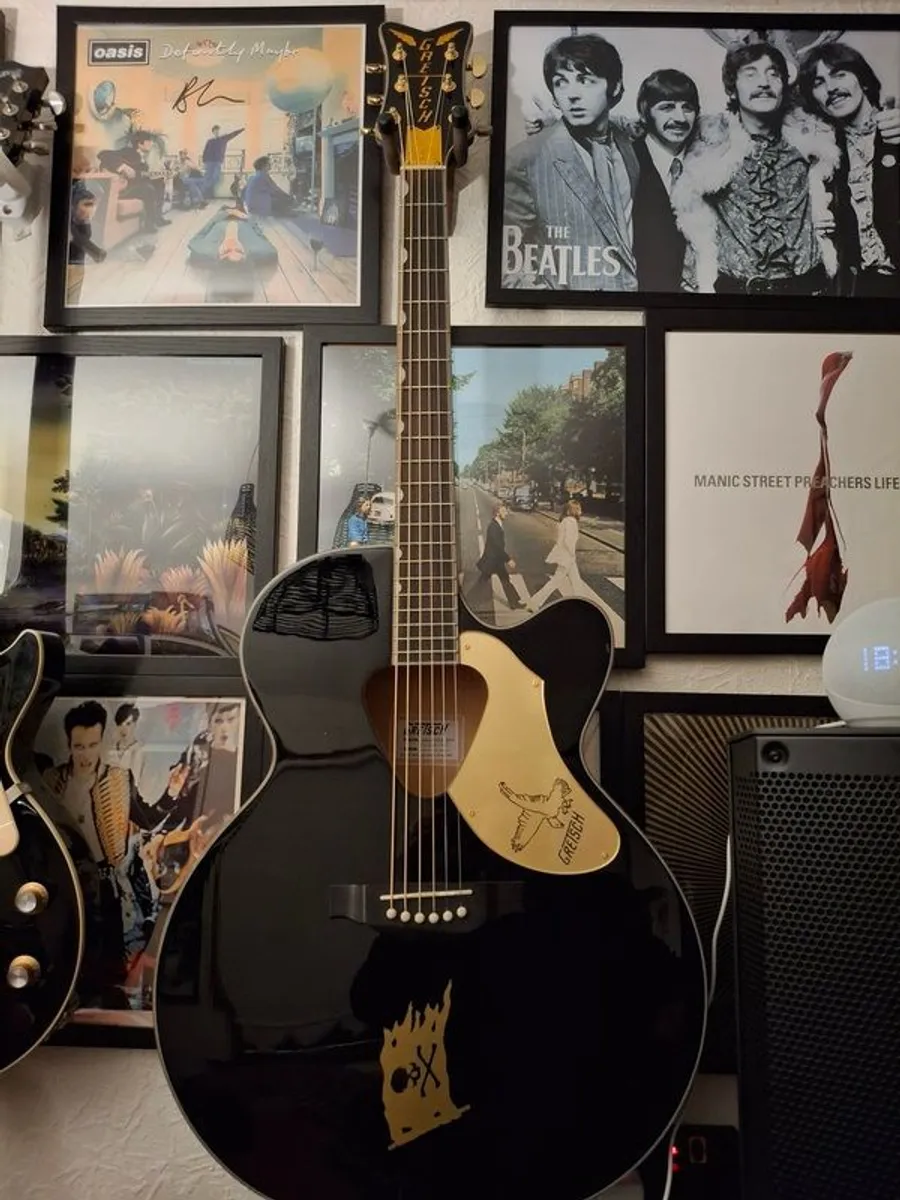 Gretsch Rancher Black Falcon Jumbo Acoustic - Image 1