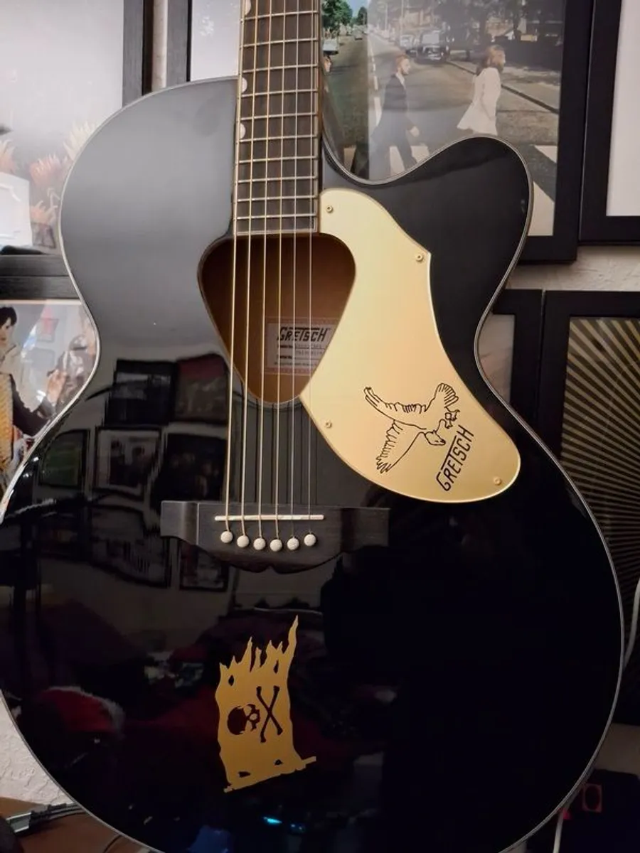 Gretsch Rancher Black Falcon Jumbo Acoustic - Image 2