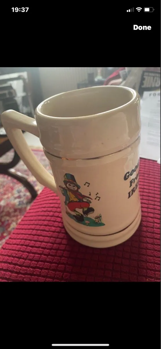 ‘Good Luck From Ireland’ Ceramic Tankard - Image 2