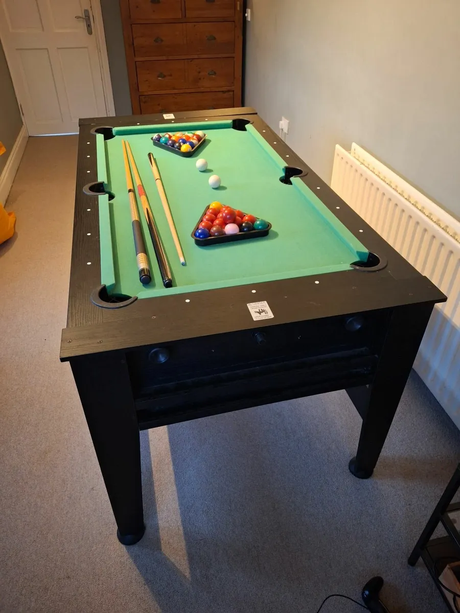 Pool table/snooker/air hockey - Image 1