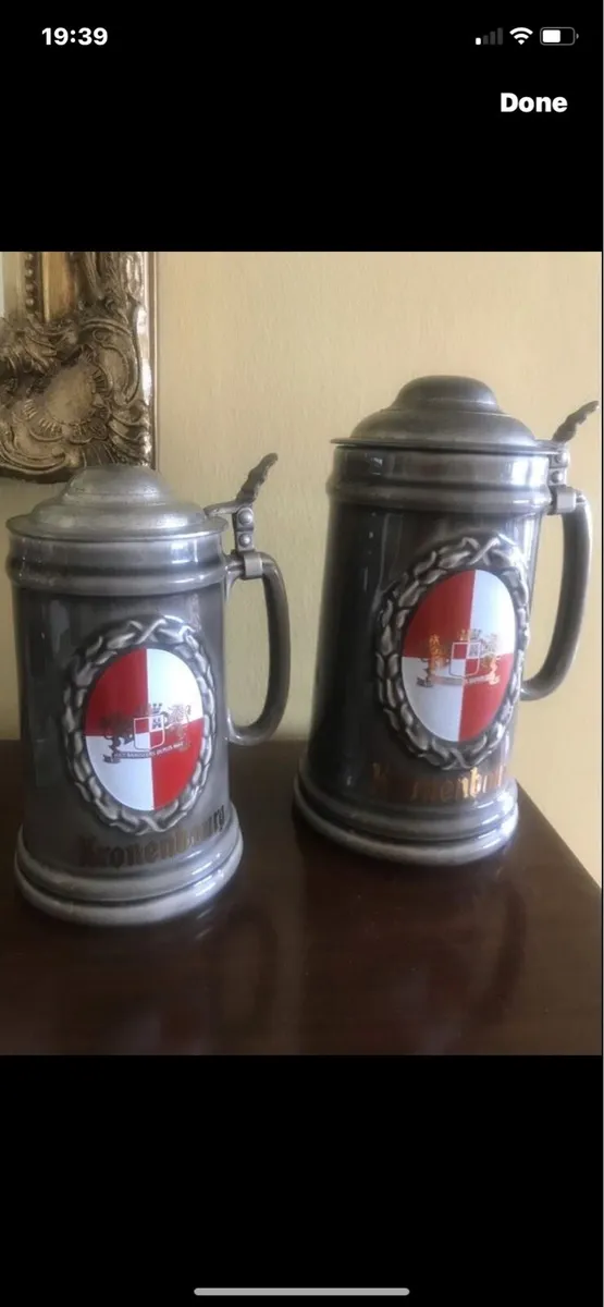 Vintage  Kronembourg Stein Set - Image 2