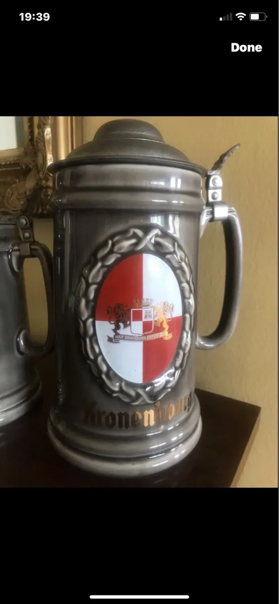 Vintage  Kronembourg Stein Set - Image 3