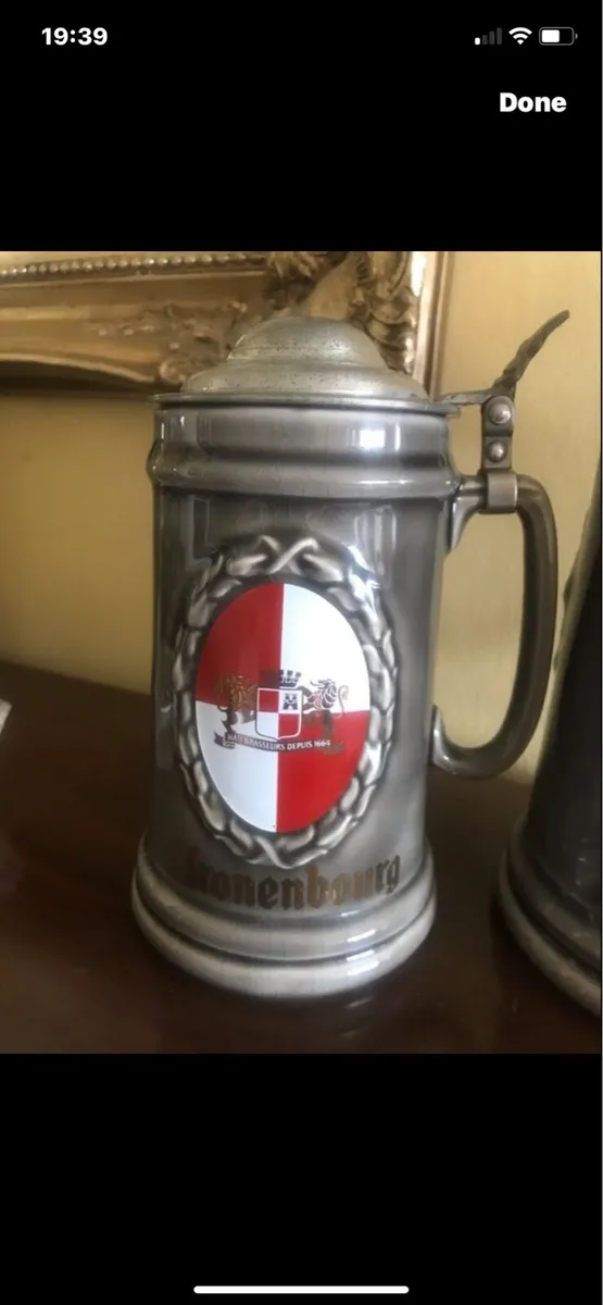 Vintage  Kronembourg Stein Set - Image 4
