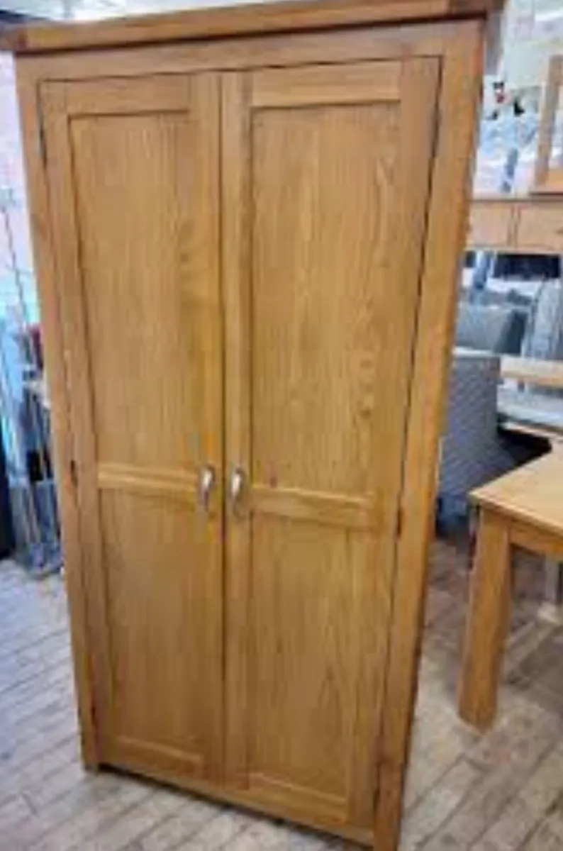 Solid oak wardrobe