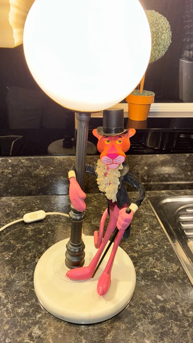 Retro pink panther lamp - Image 2