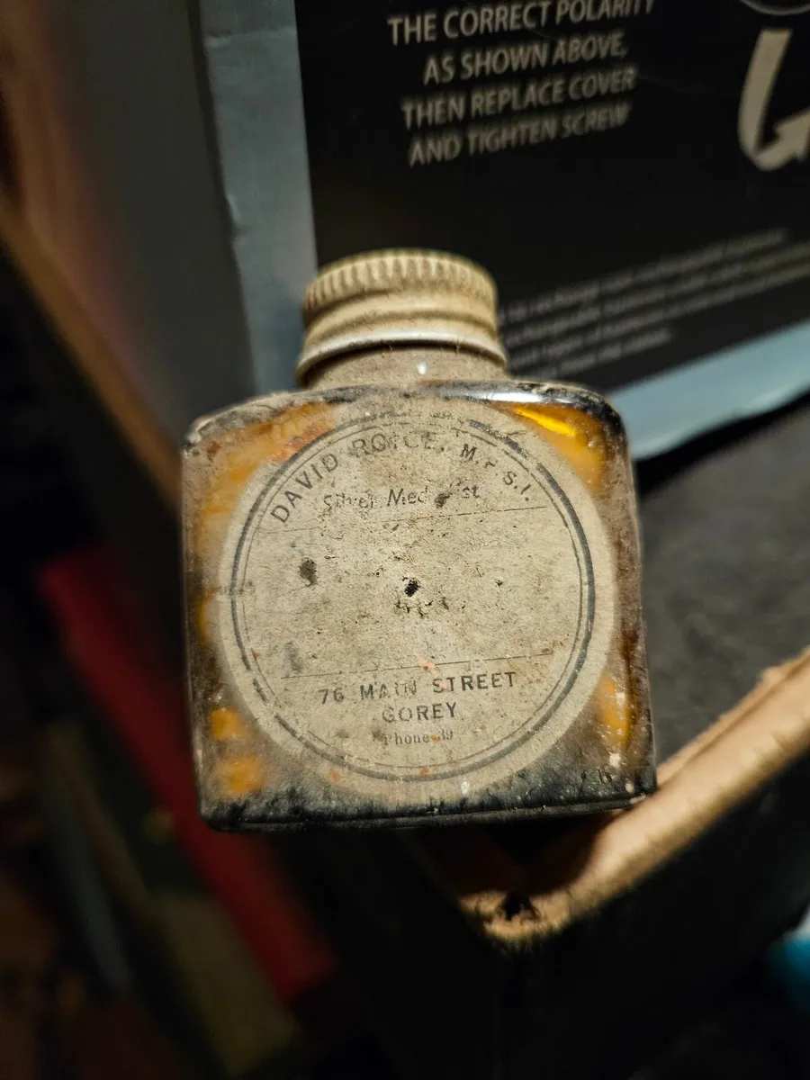 Vintage Medicine Bottle Gorey Wexford - Image 1