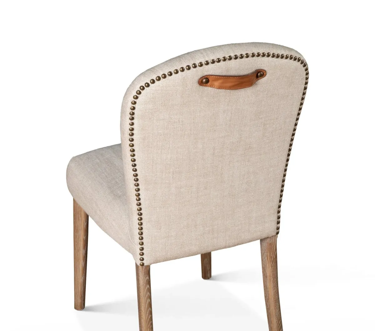 Beige linen kitchen chairs - Image 2