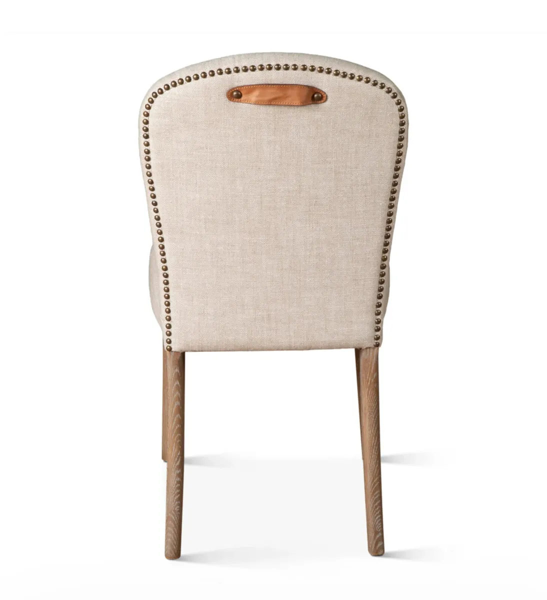 Beige linen kitchen chairs - Image 3