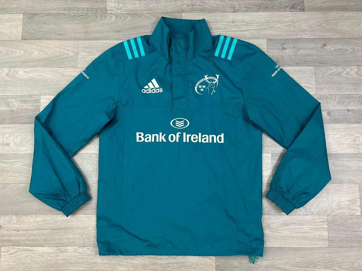 Adidas Munster Rugby Half Zip Top Jacket Mens S - Image 1