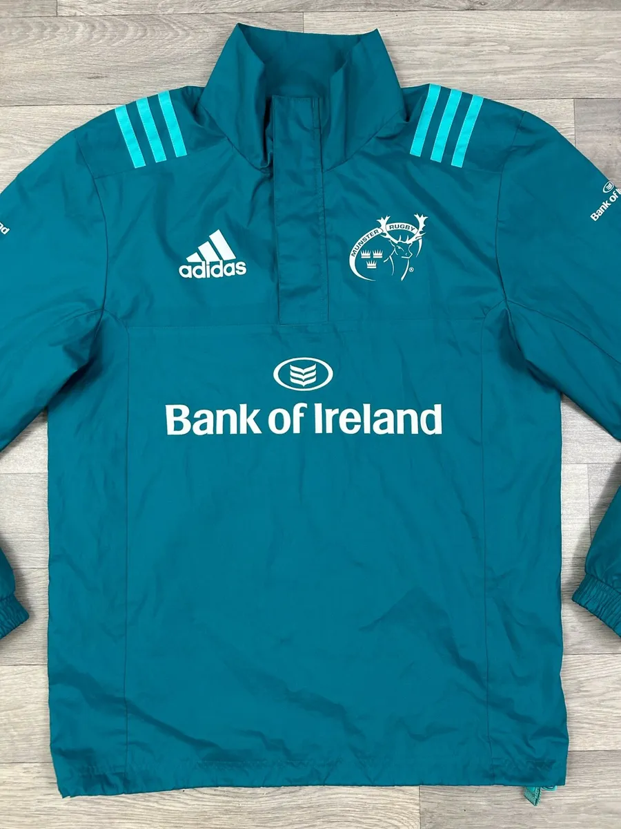 Adidas Munster Rugby Half Zip Top Jacket Mens S - Image 2