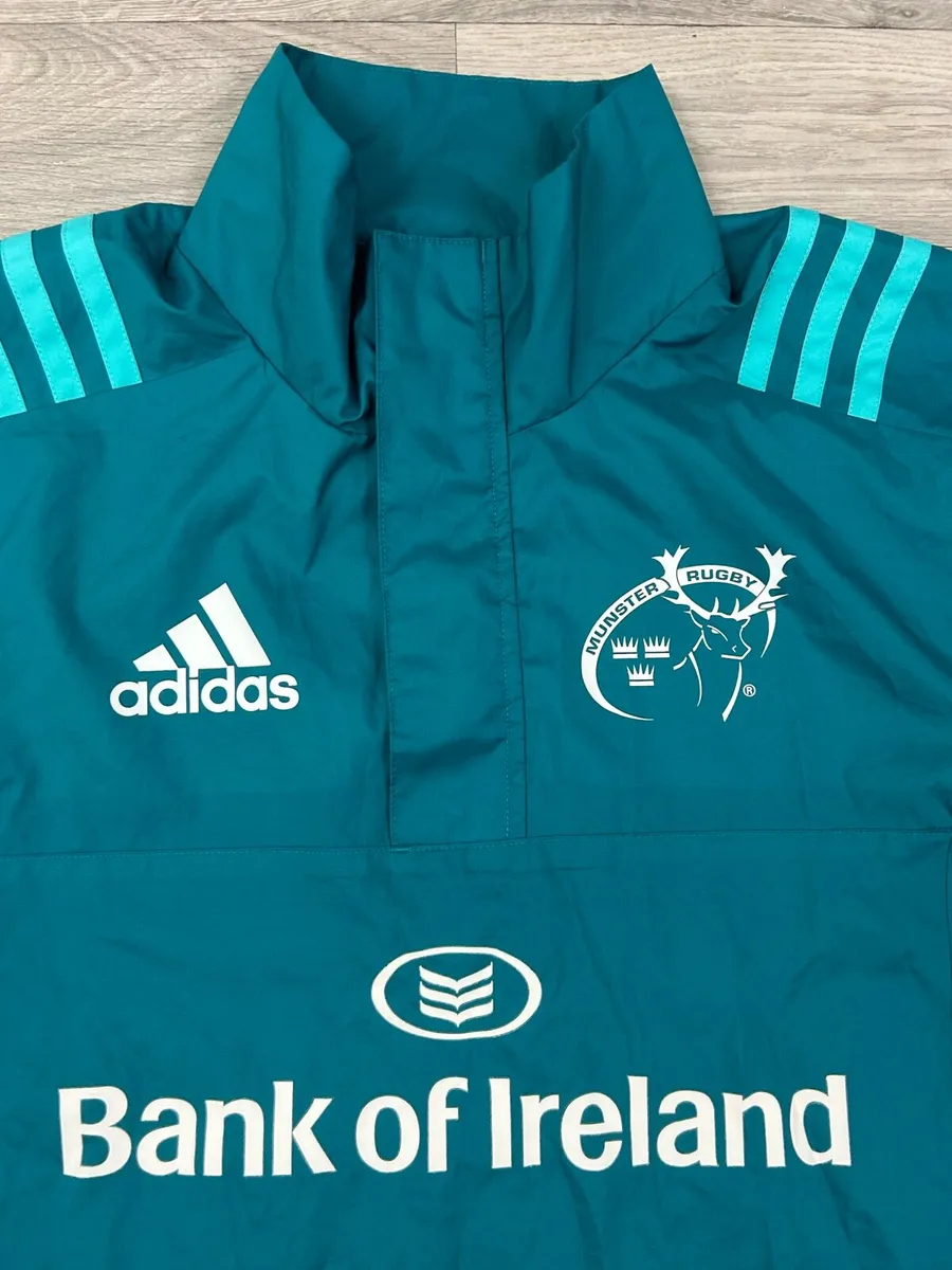 Adidas Munster Rugby Half Zip Top Jacket Mens S - Image 3