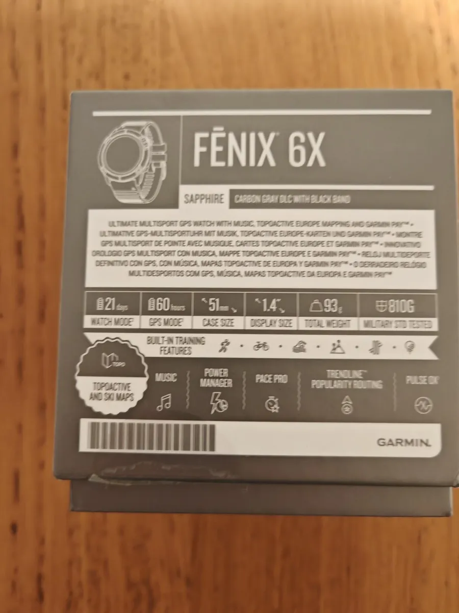 Garmin Fenix 6X Sapphire - Image 2