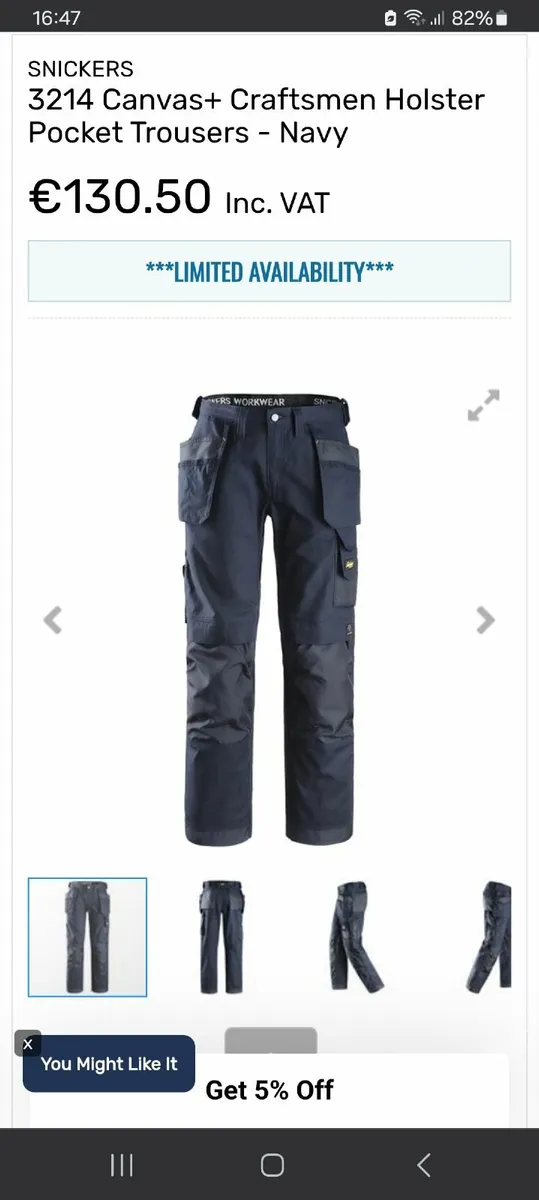 BRAND NEW Snickers Trousers - Image 3