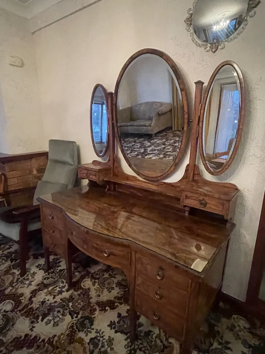 Beautiful Vintage Walnut Dresser - Image 2