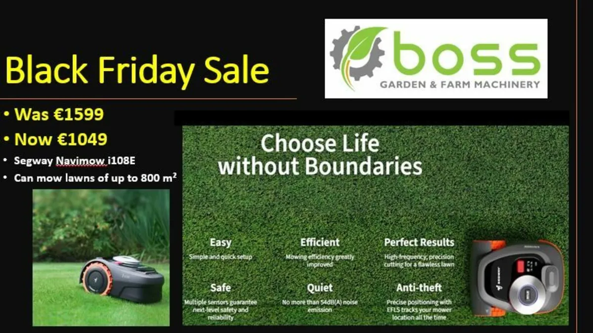 Segway i108E Navimow Robot Lawnmower - Image 1