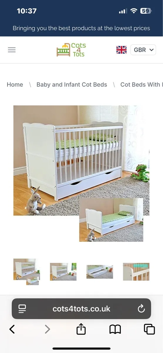 Cot Bed with Drawers - Image 3