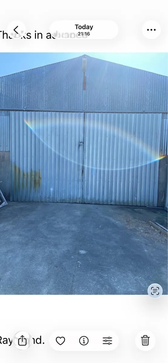 Sliding garage/shed door