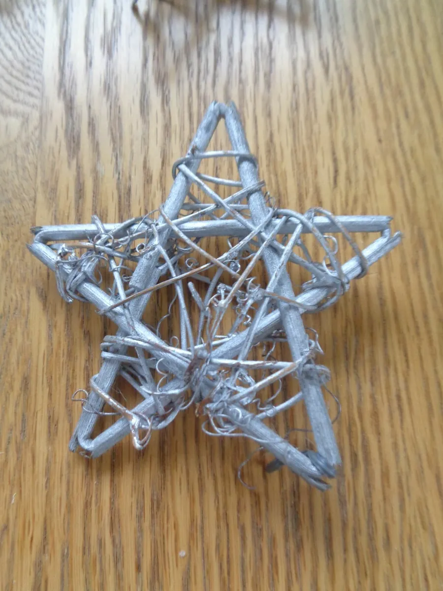 Silver Wooden Stars x 18 for Sale - Image 3