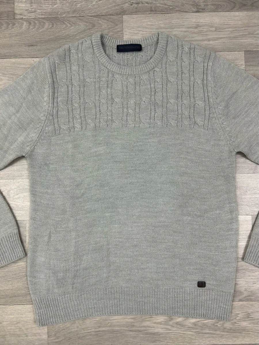 Trussardi Wool Blend Jumper Mens Medium - Image 2