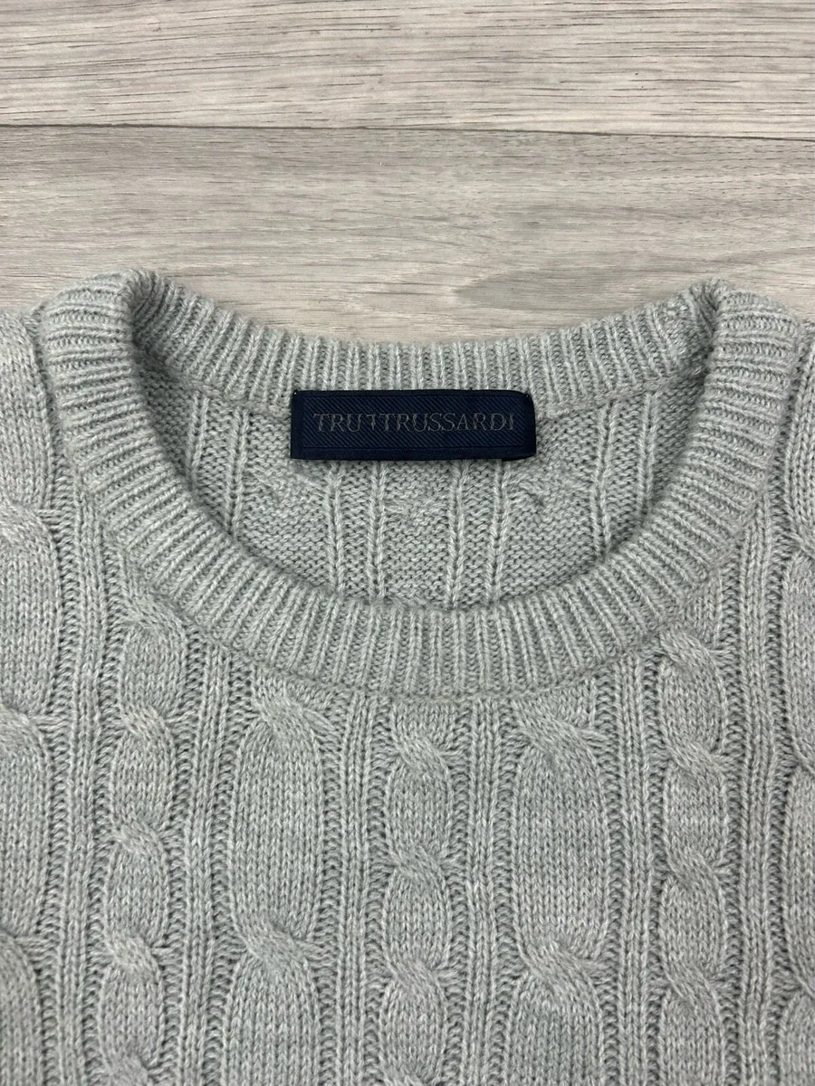 Trussardi Wool Blend Jumper Mens Medium - Image 4