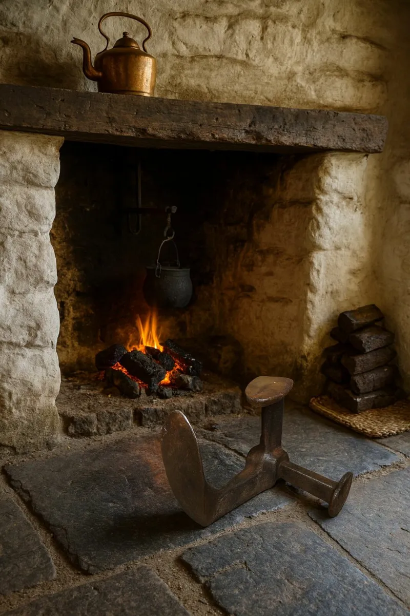 antique vintage CAST IRON SHOE ANVIL cottage pub - Image 1