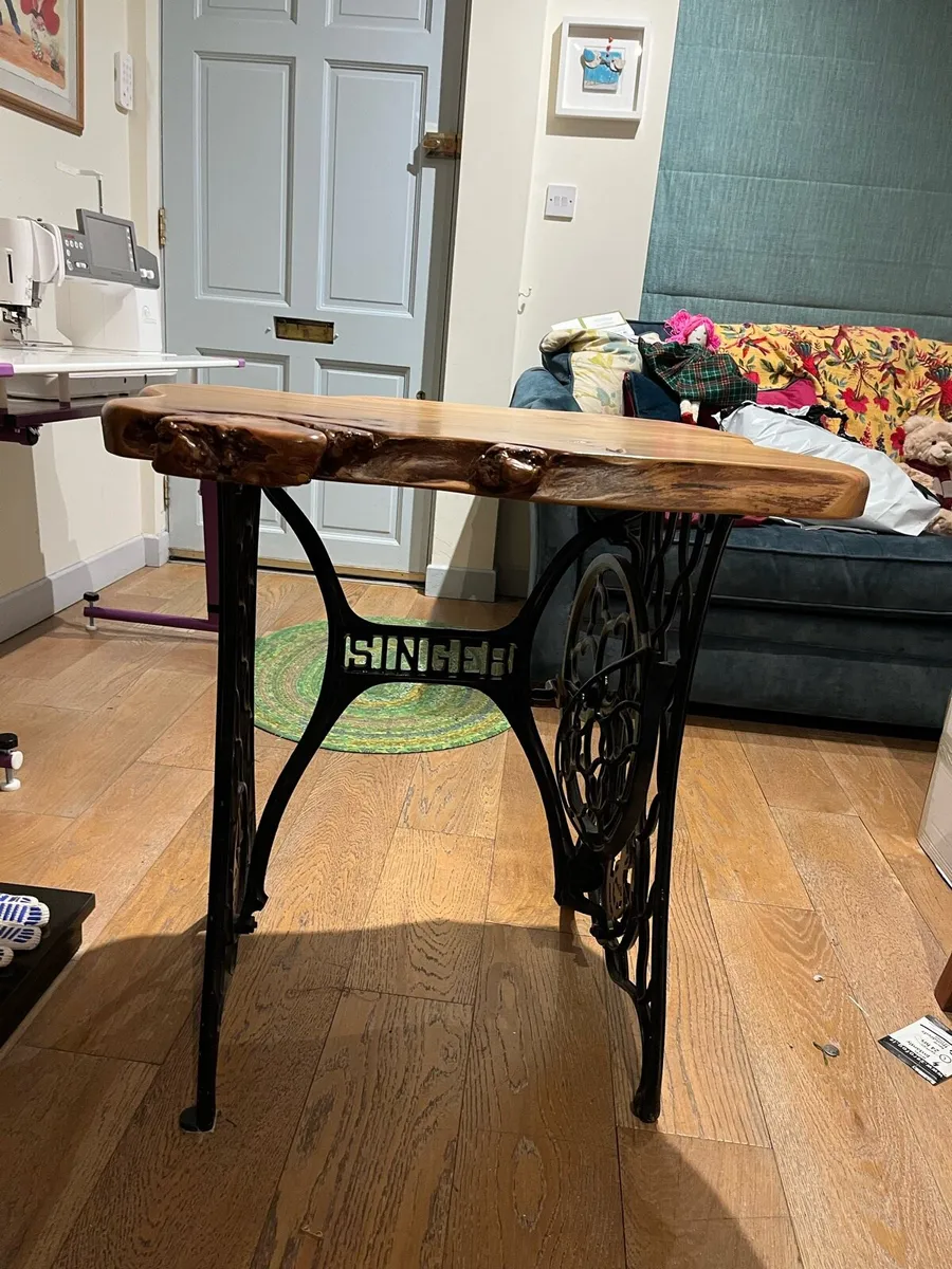 Handcrafted wood table - Image 1