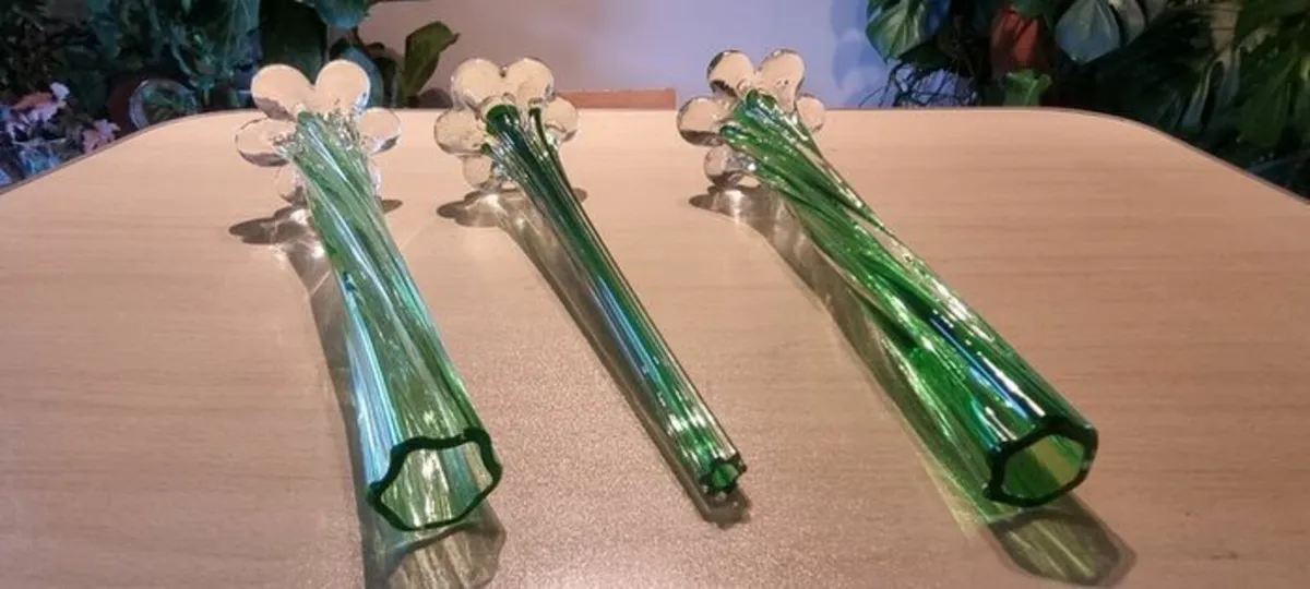 Three vintage elephant foot vases - Image 3