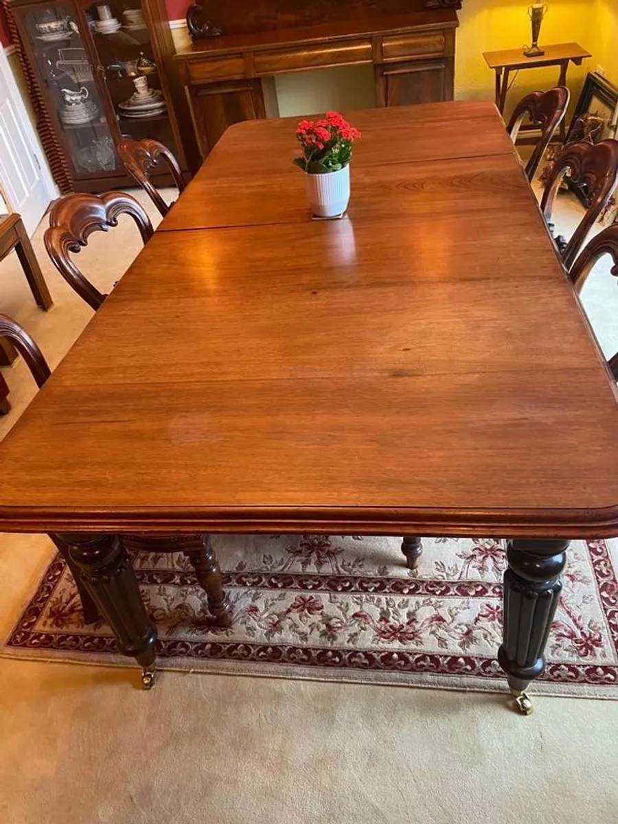 Dining room table and chairs