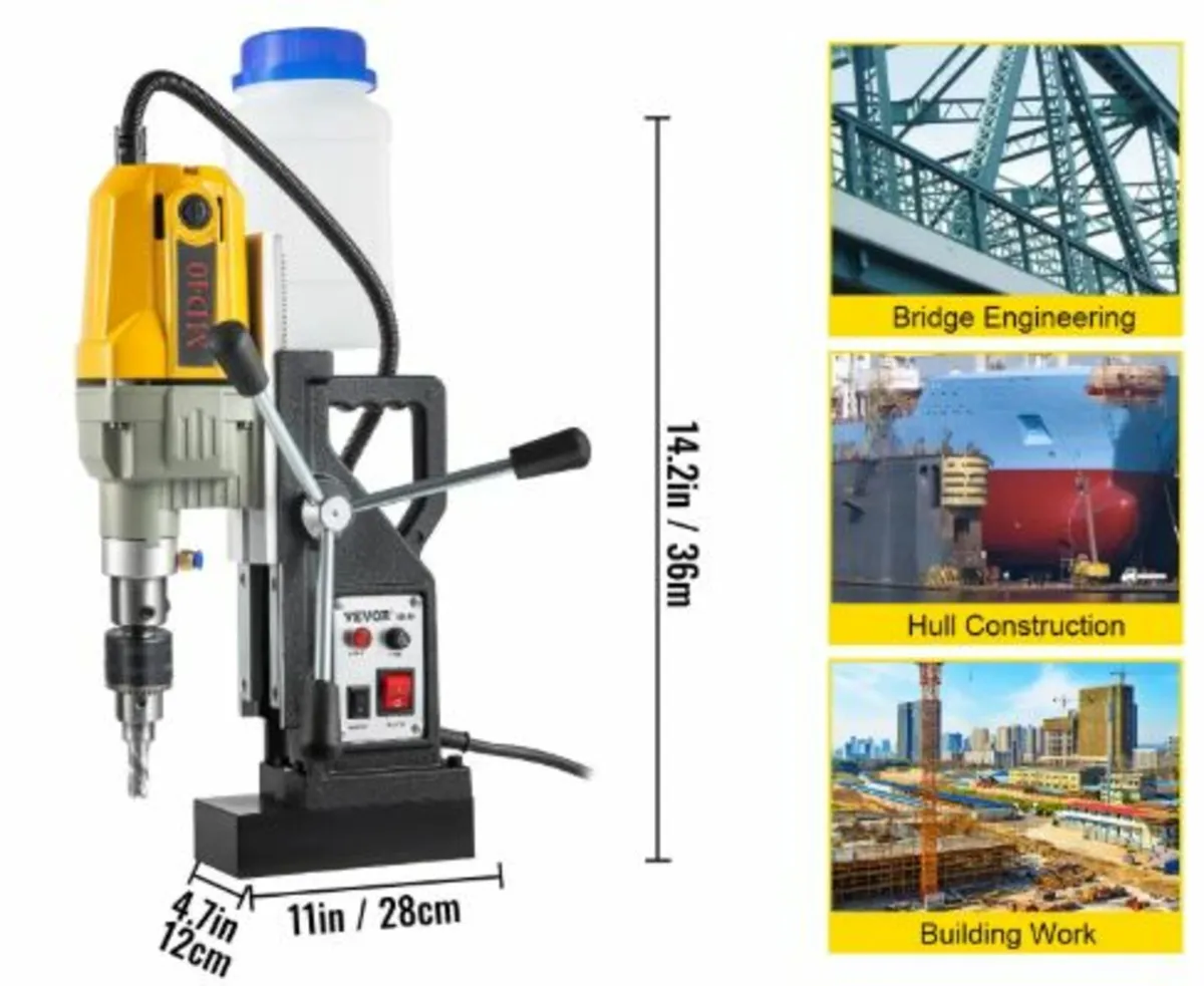 Magnetic Drill, 1100W 4 cm Boring Diameter, 2697lb - Image 4