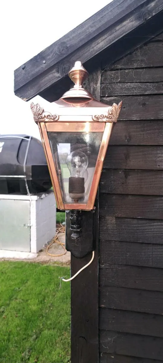 Old copper  lamp - Image 1