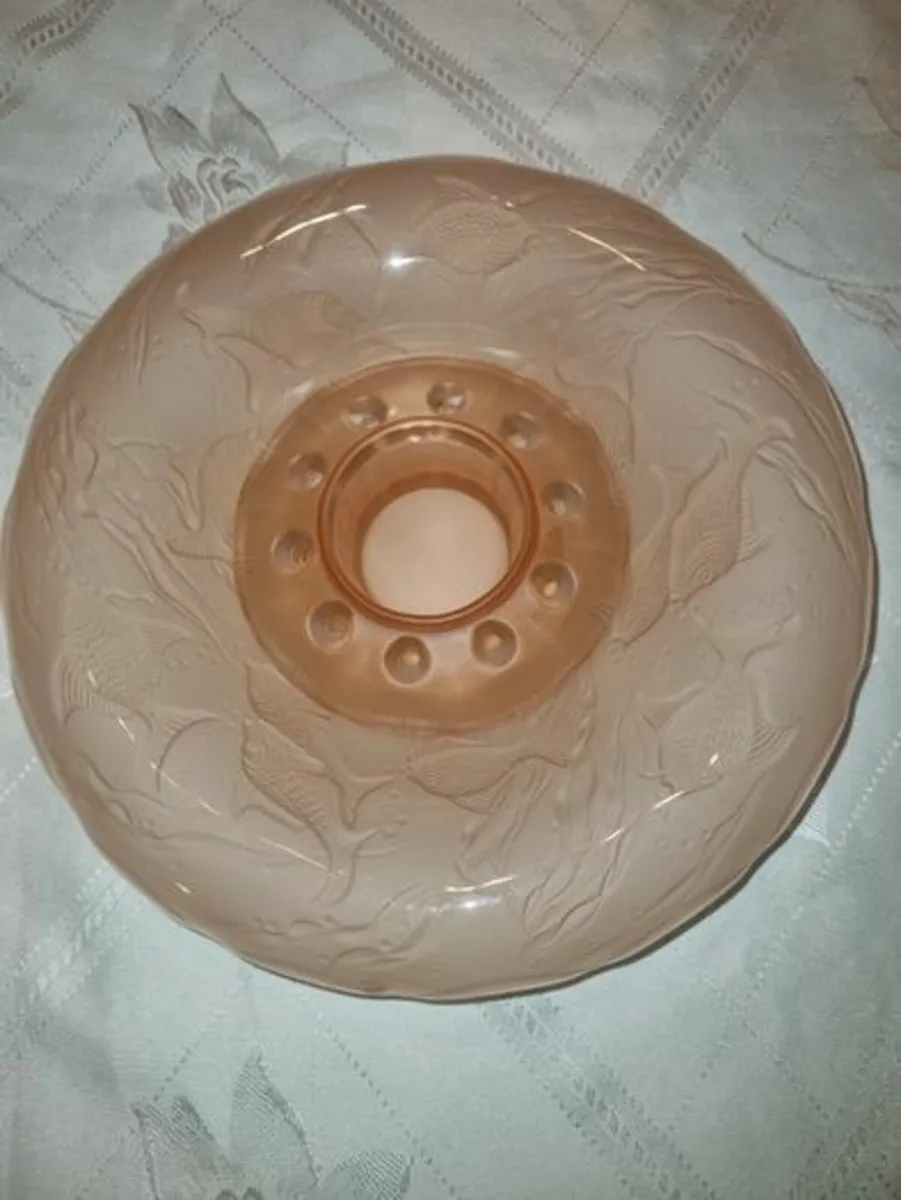 Art Deco Glass Rose Bowl - Image 2