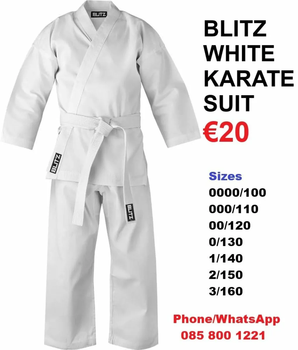 Karate Suits & Leather 16oz Boxing Gloves - Image 1