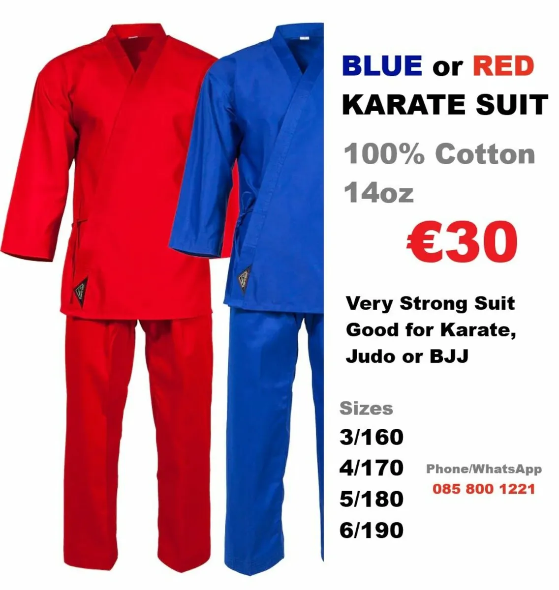Karate Suits & Leather 16oz Boxing Gloves - Image 2