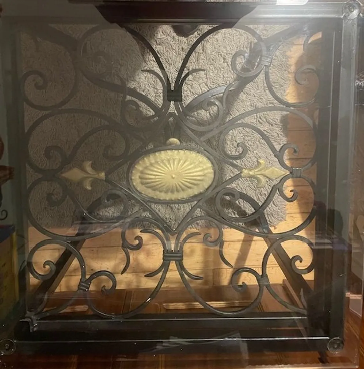 Wrought Iron Glass Top Table - Image 4