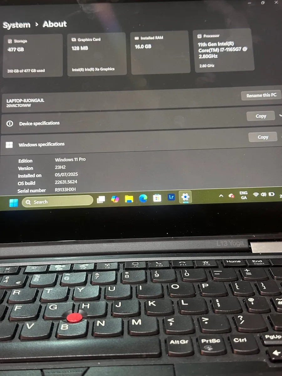 Lenovo L 13 yoga Laptop - Image 3