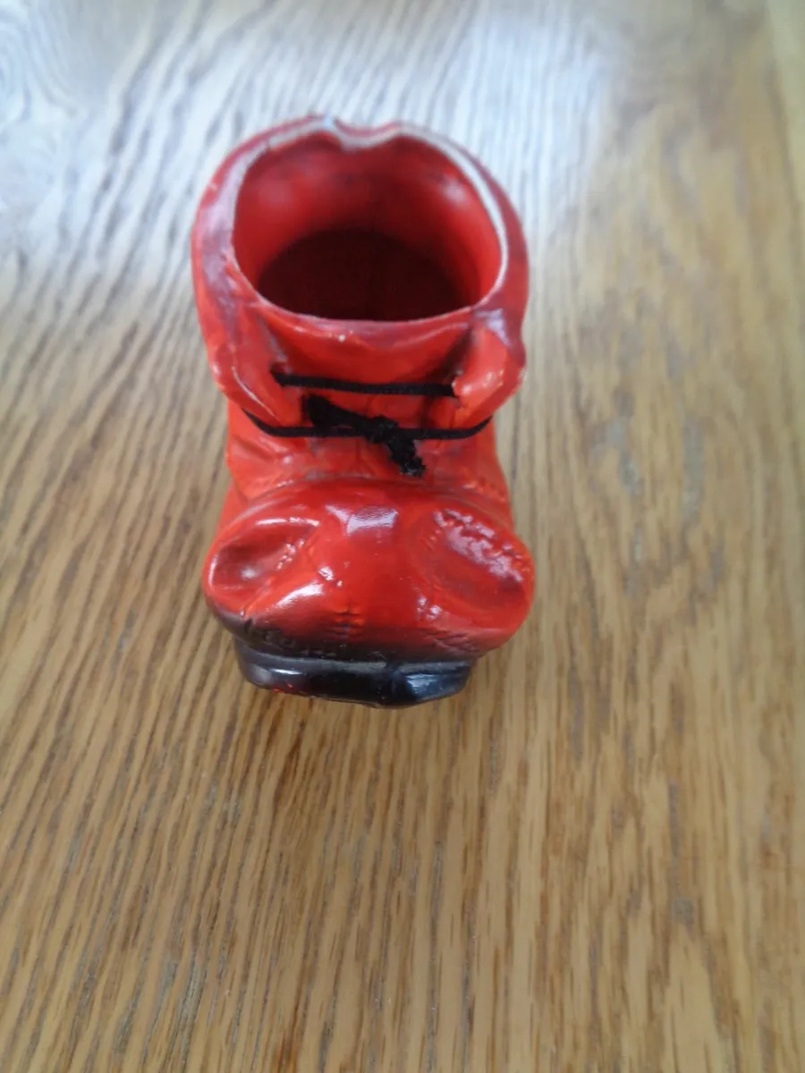 Ornate Red Boot for Sale - Image 1