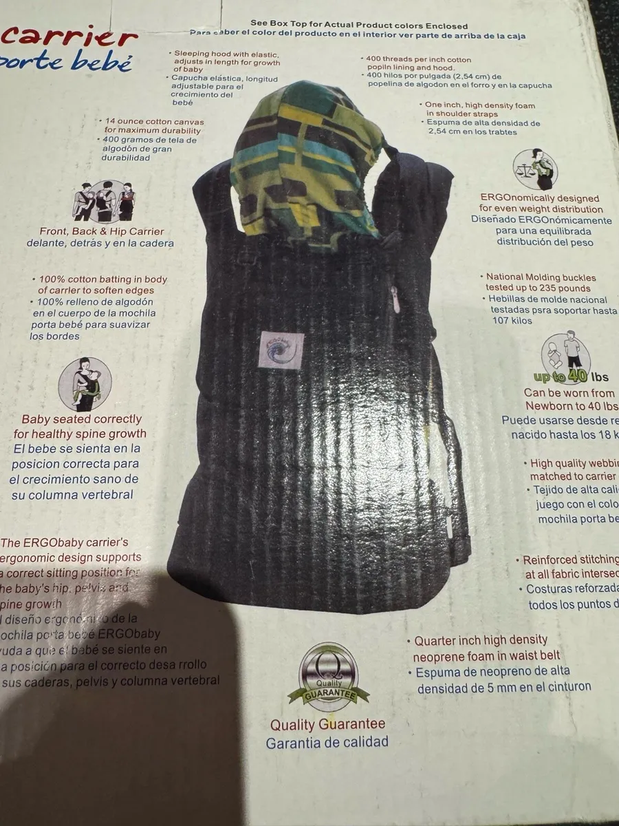 ERGObaby Carrier & Infant Insert Boxed - Image 2