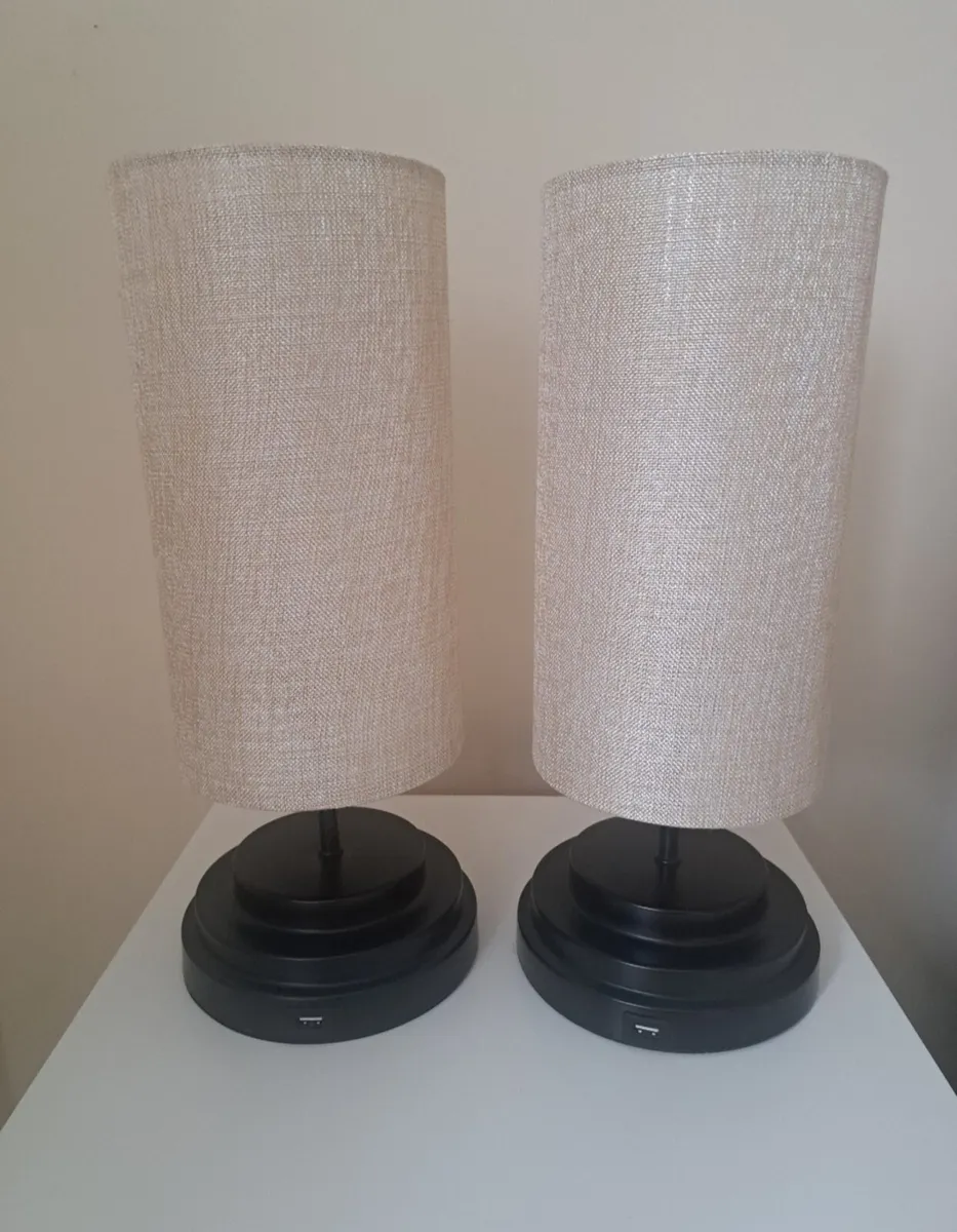 Pair of Bedside Lamps