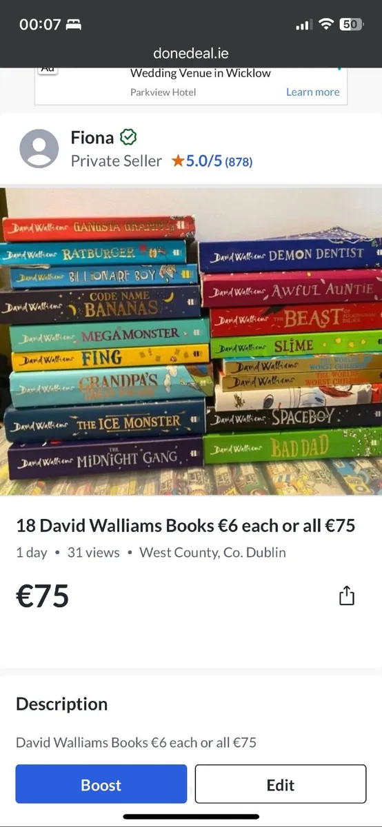 20 Wimpy Kid Books €4 each or all €75 - Image 2