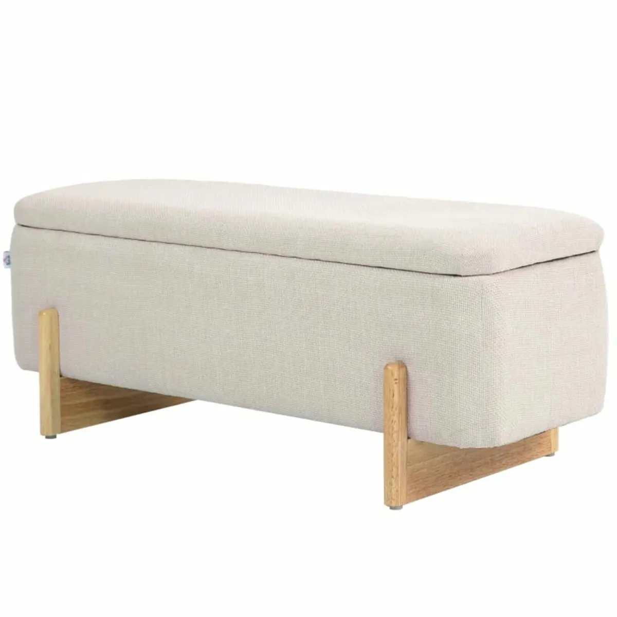 Storage stool with storage, Bench with foam paddin - Image 1